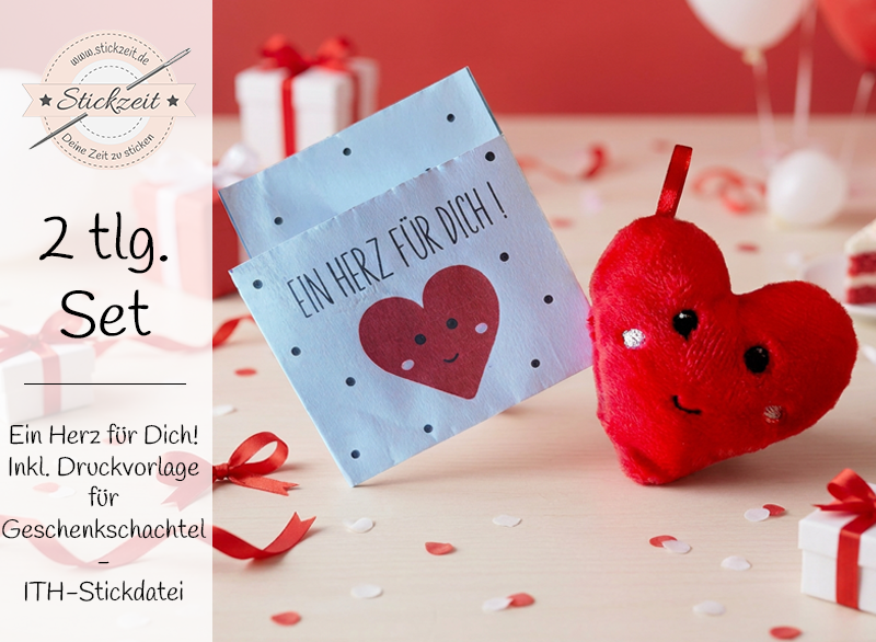 Ein Herz für Dich - ITH-Stickdatei